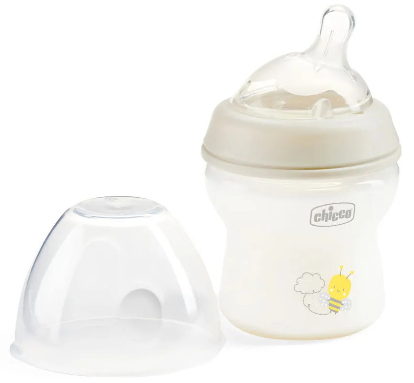 Бутылочка для кормления Chicco NaturalFeeling, UNI,150мл 0м+ (пласт) (нейтральный)