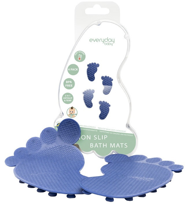 Антискользящие коврики для ванной с индикатором температуры Everyday Baby cиний bta8b438v9kqym9pjd366ly2tnepvbul