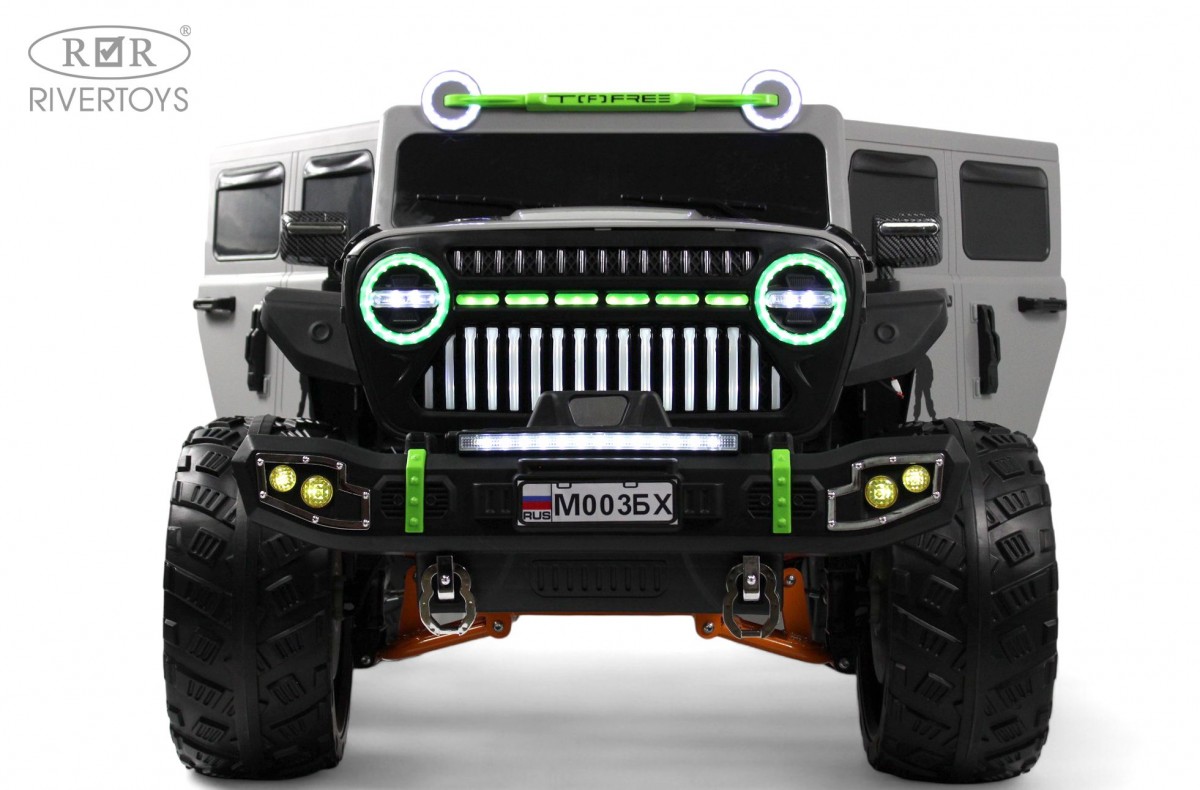 Детский электромобиль RiverToys М003БХ серый y28emcst241gu0umrv6v2kk1kj2siayr
