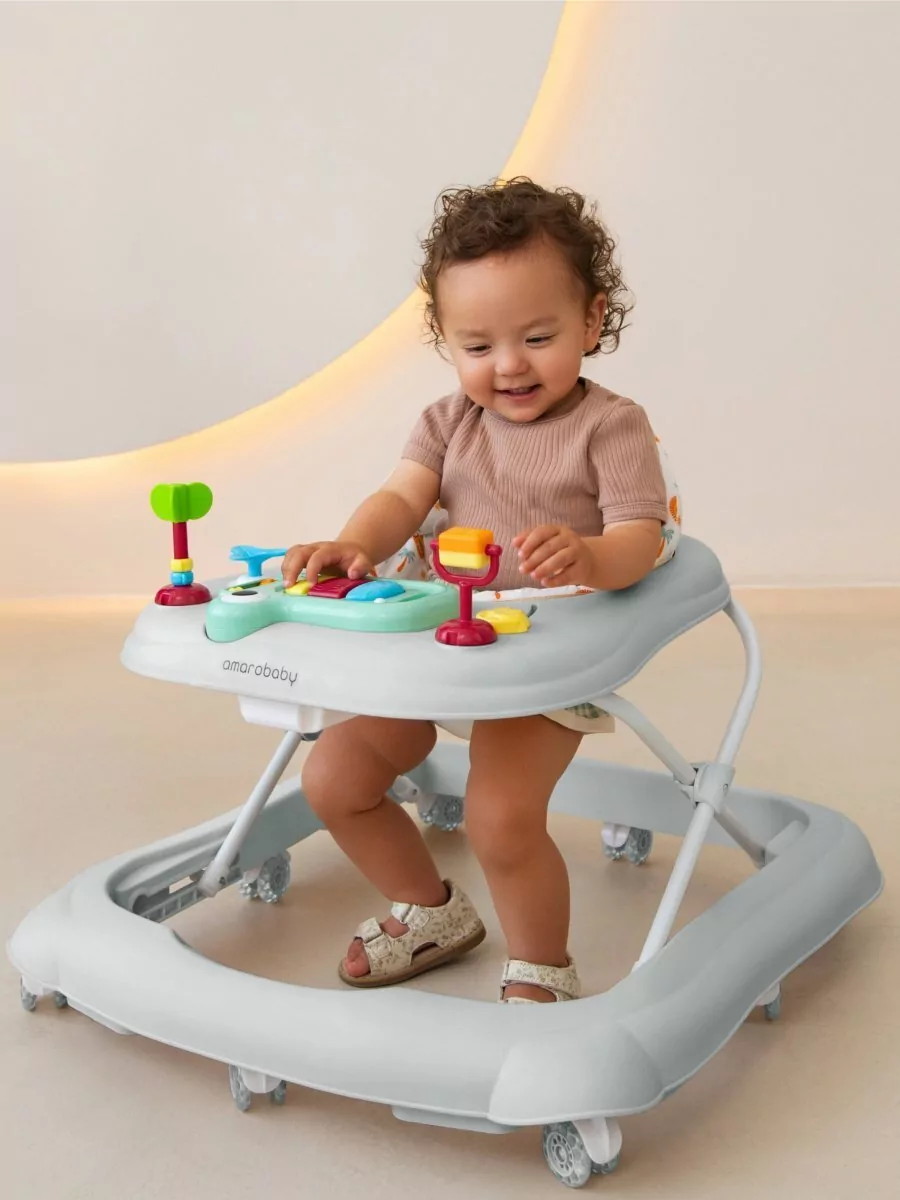 Ходунки AMAROBABY First Steps Серый dpzxk1rigk5493v9drldzvusanqs6ho2