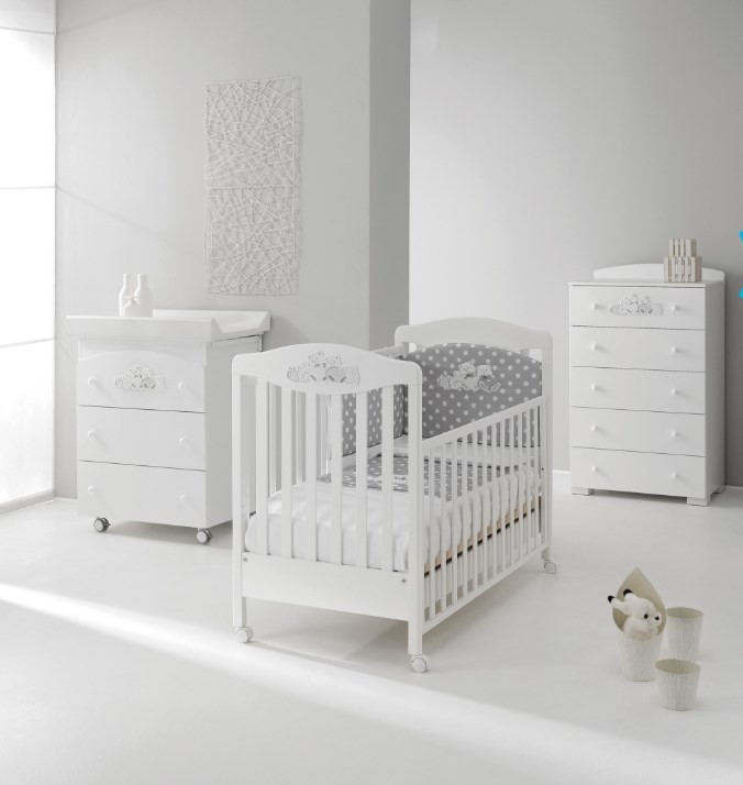Детская кроватка Erbesi Tippy White (белый) v2bdgath6egnw3aq11hawos7da836hgx