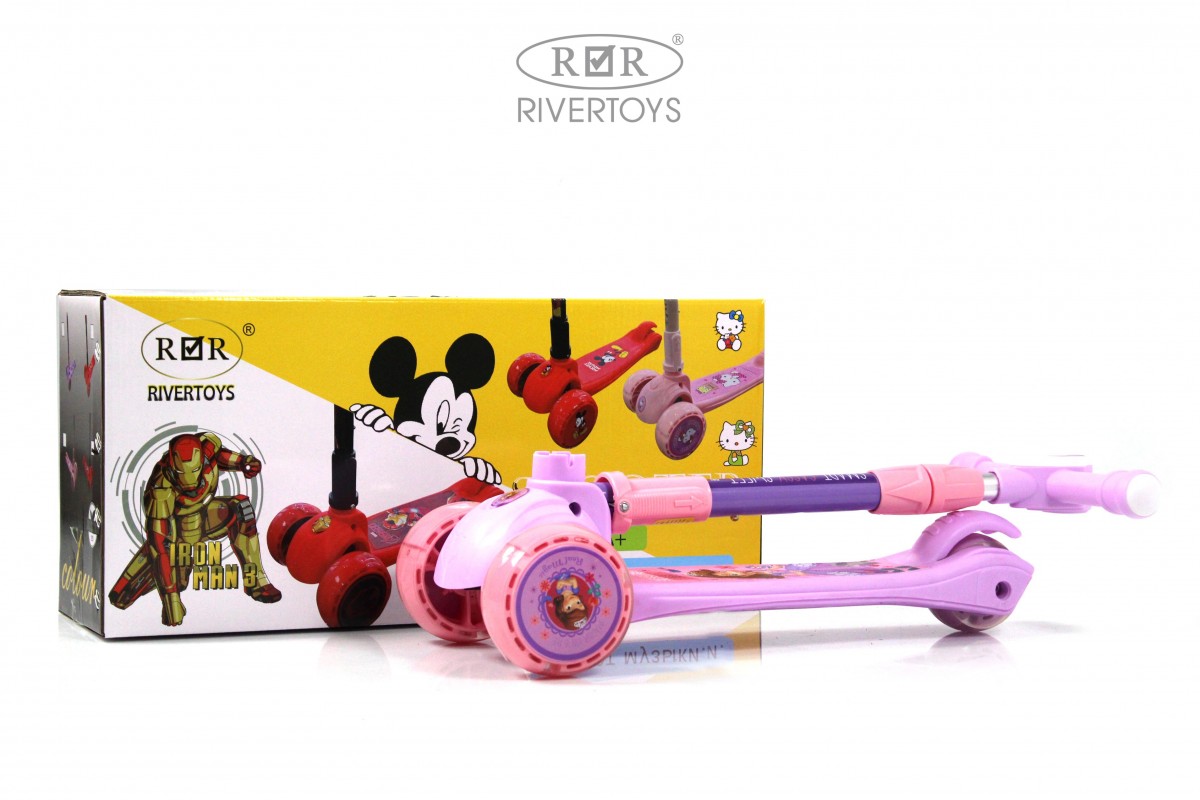 Детский самокат RiverToys HB-103 фиолетовый uvejhfoz9mxjvv82d6033teejhmac118