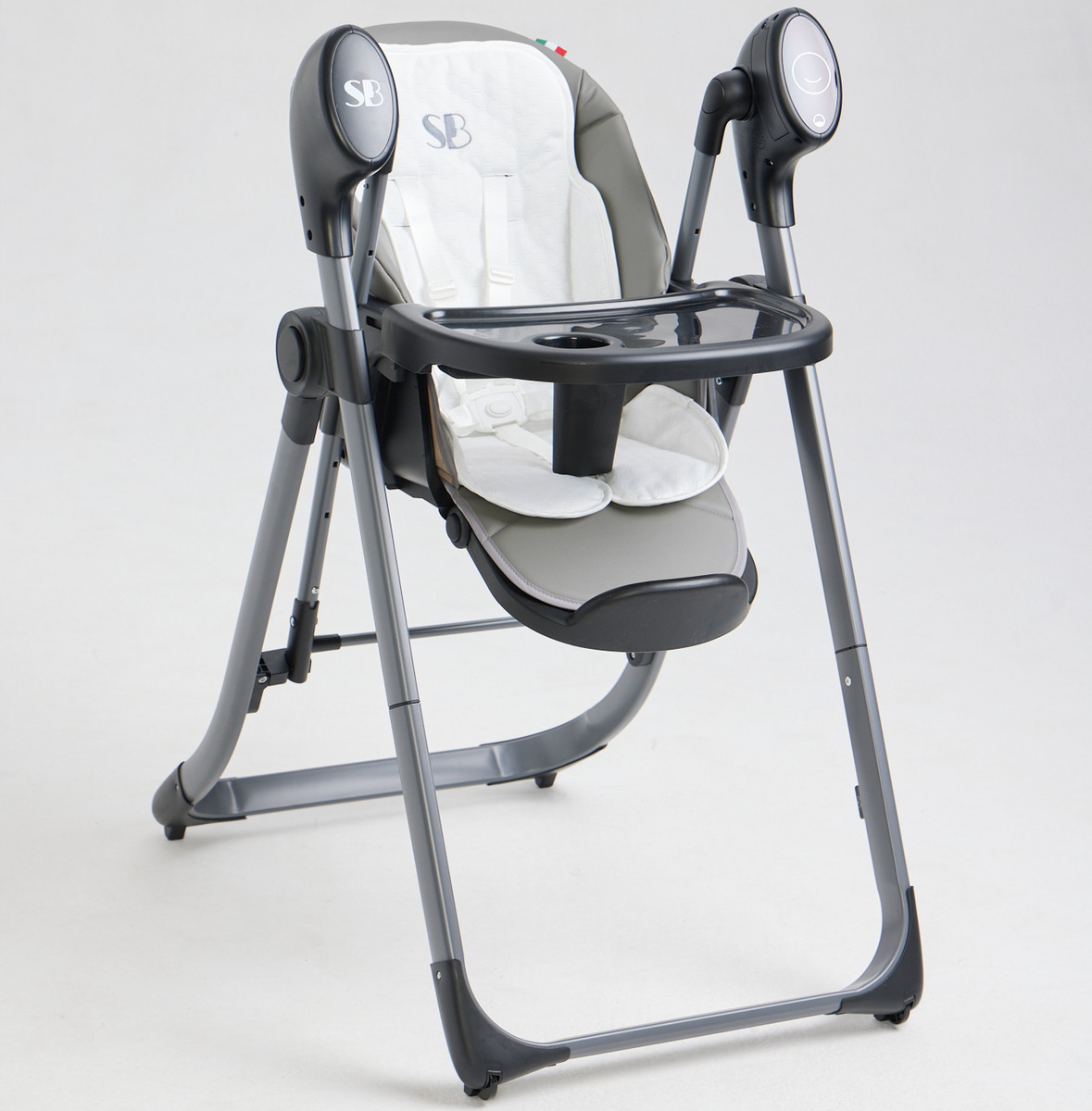 Стульчик для кормления-электрокачели Sweet Baby Amuleto Steel Grey ys1mf7uspoww5e2up8zkajj3po8bi0ht