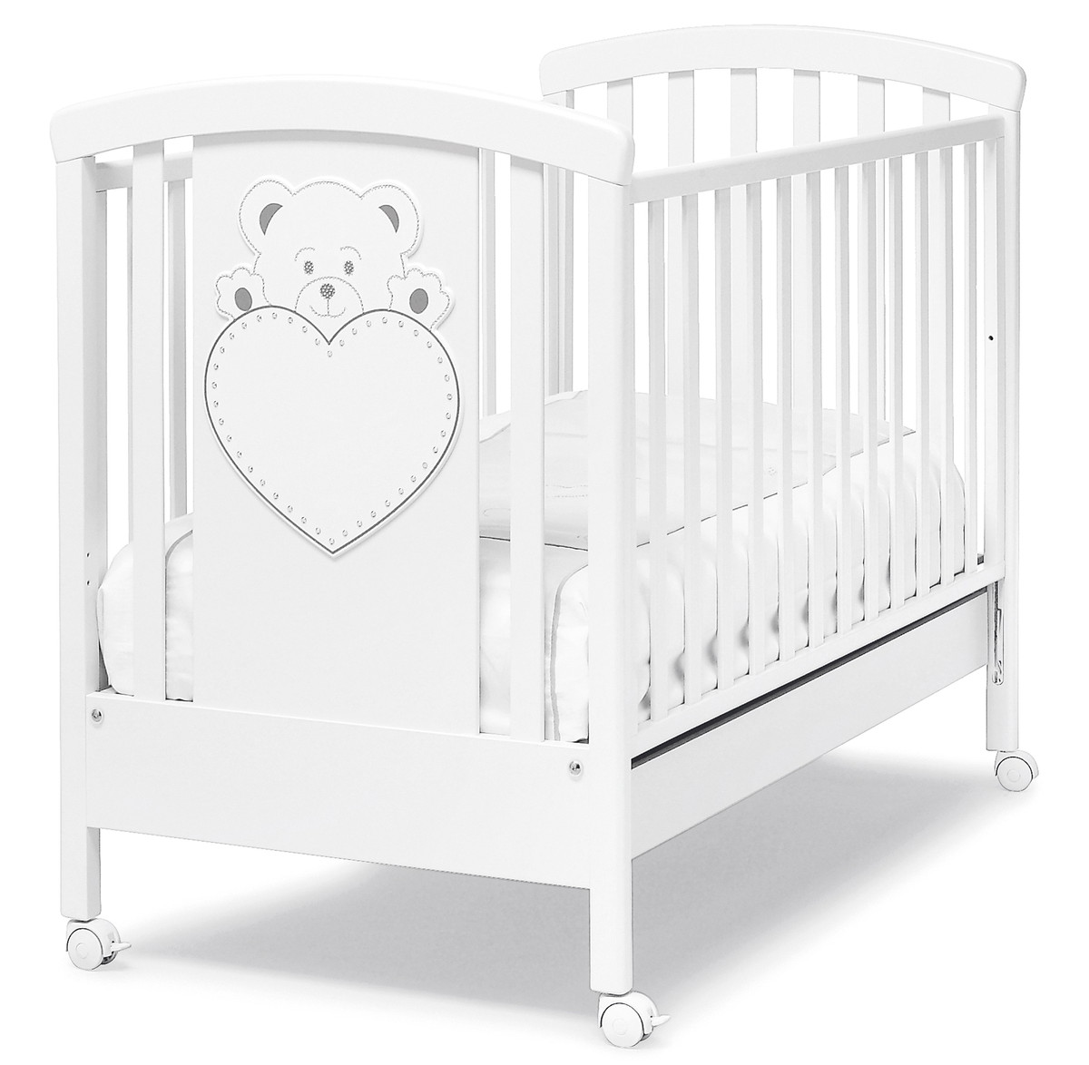 Детская кроватка Erbesi Cucciolo Lulu White (белый) jg476klqvv4sm6geu85hwyo8ca2ax020