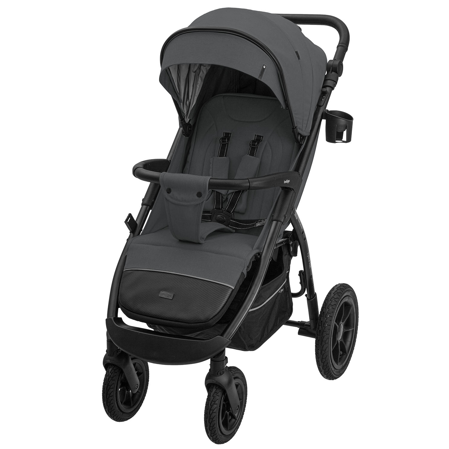 Прогулочная коляска INDIGO EPICA XL AIR с сумкой  темно-серый d98105fc3d4a241bd4a86a1d66c402d2