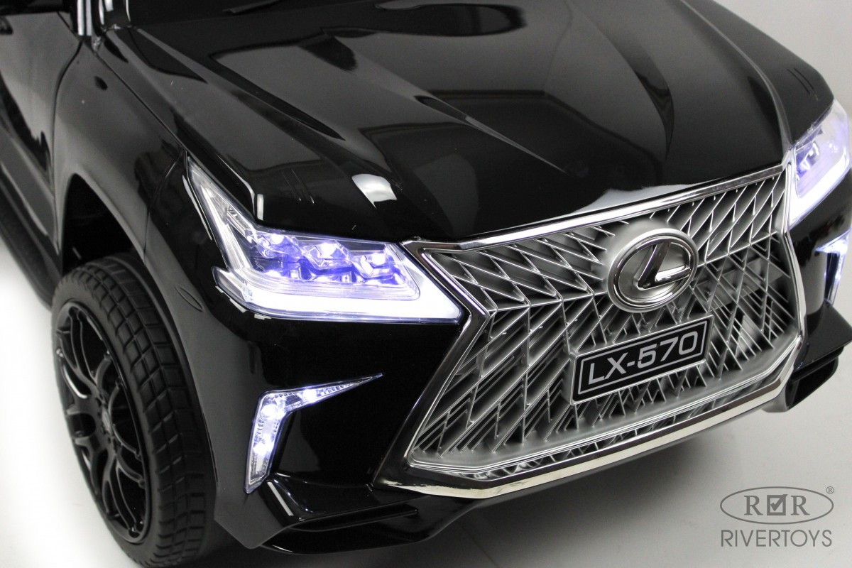 Детский электромобиль RiverToys Lexus 570 E555EE черный глянец cfvg4ksq98dgu32agja4oj9qlcex268c