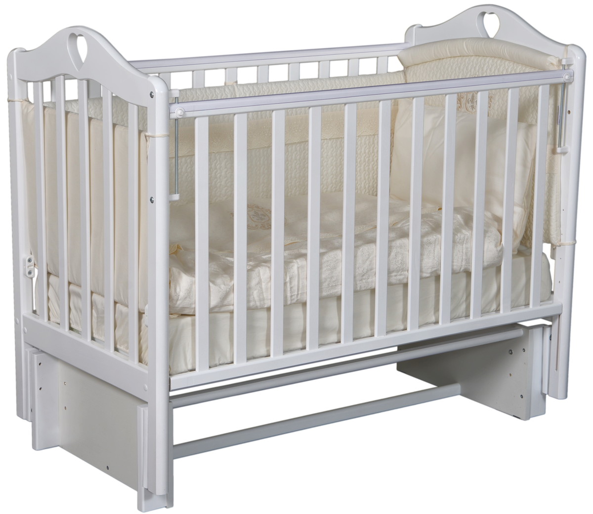 Детская кроватка ByTwinz Estelle 5 универсальный маятник белый fdkru1q8skjimjk9dwu0dhor3831u9bt