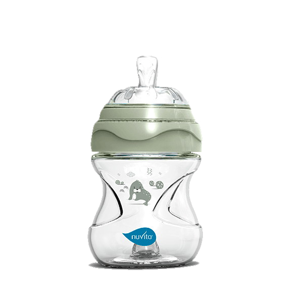 Антиколиковая бутылочка Nuvita 6011 Materno Feel 150мл, пластик серо-зеленый nk5dqfkd6gk53ofqsb2clg9g6ap47nw4