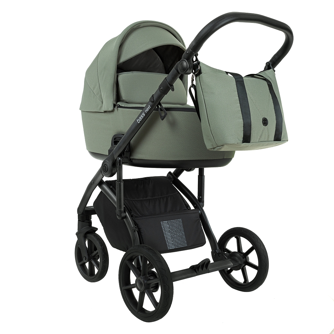 Коляска 2 в 1 Roan Bass Next (Sage Green/Black/руч.Black)