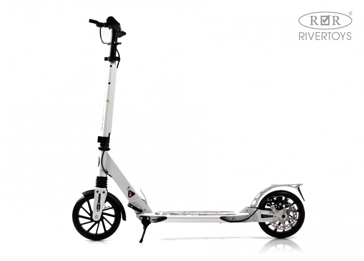 Детский самокат RiverToys HB-A7 белый y9irnmrnzcnlkmamw9mi0lflsaw1rcs2