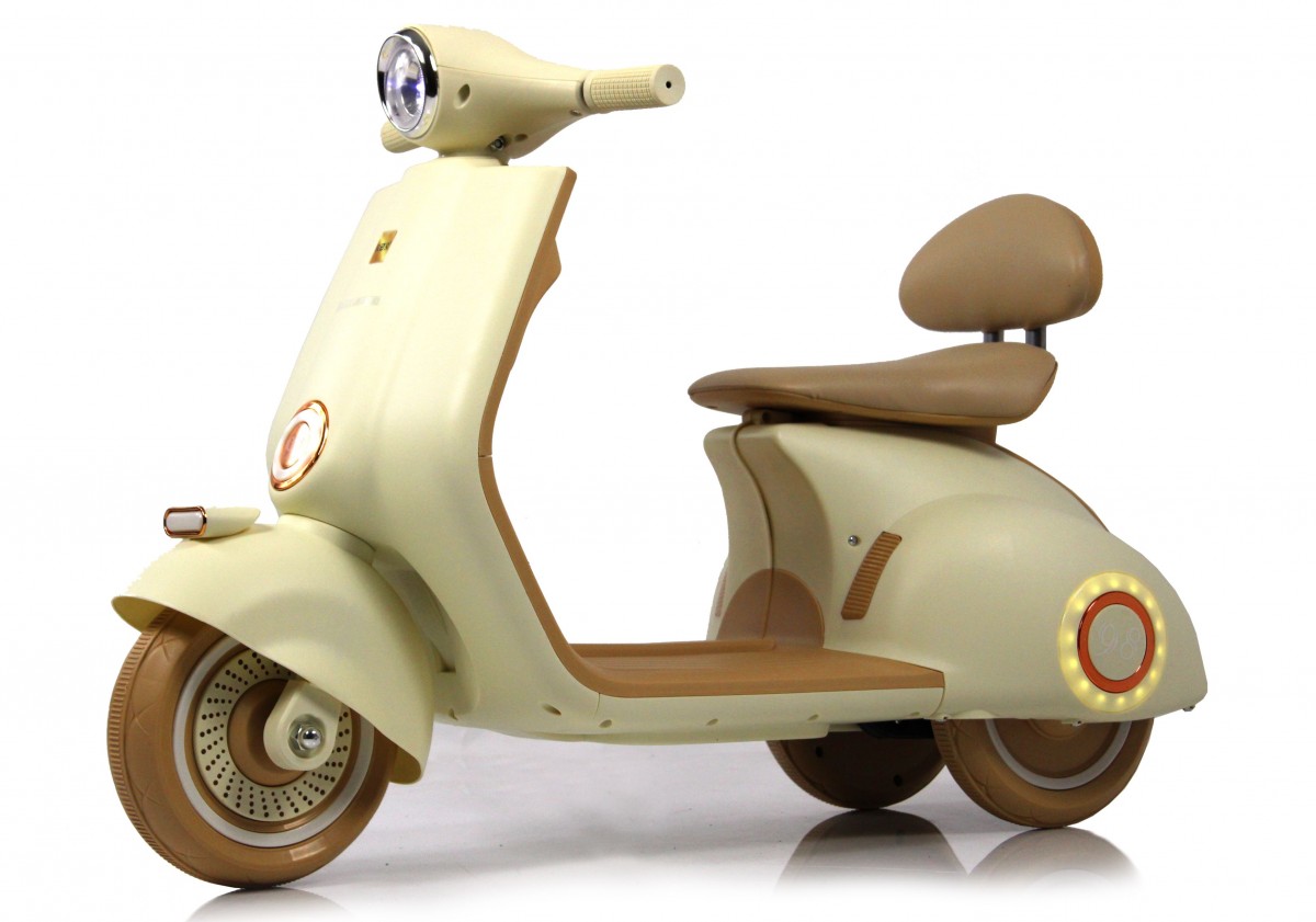 Детский электроскутер RiverToys K777PX-A бежевый r483ne81lg05vs57ihrbny8eg9tpol6w