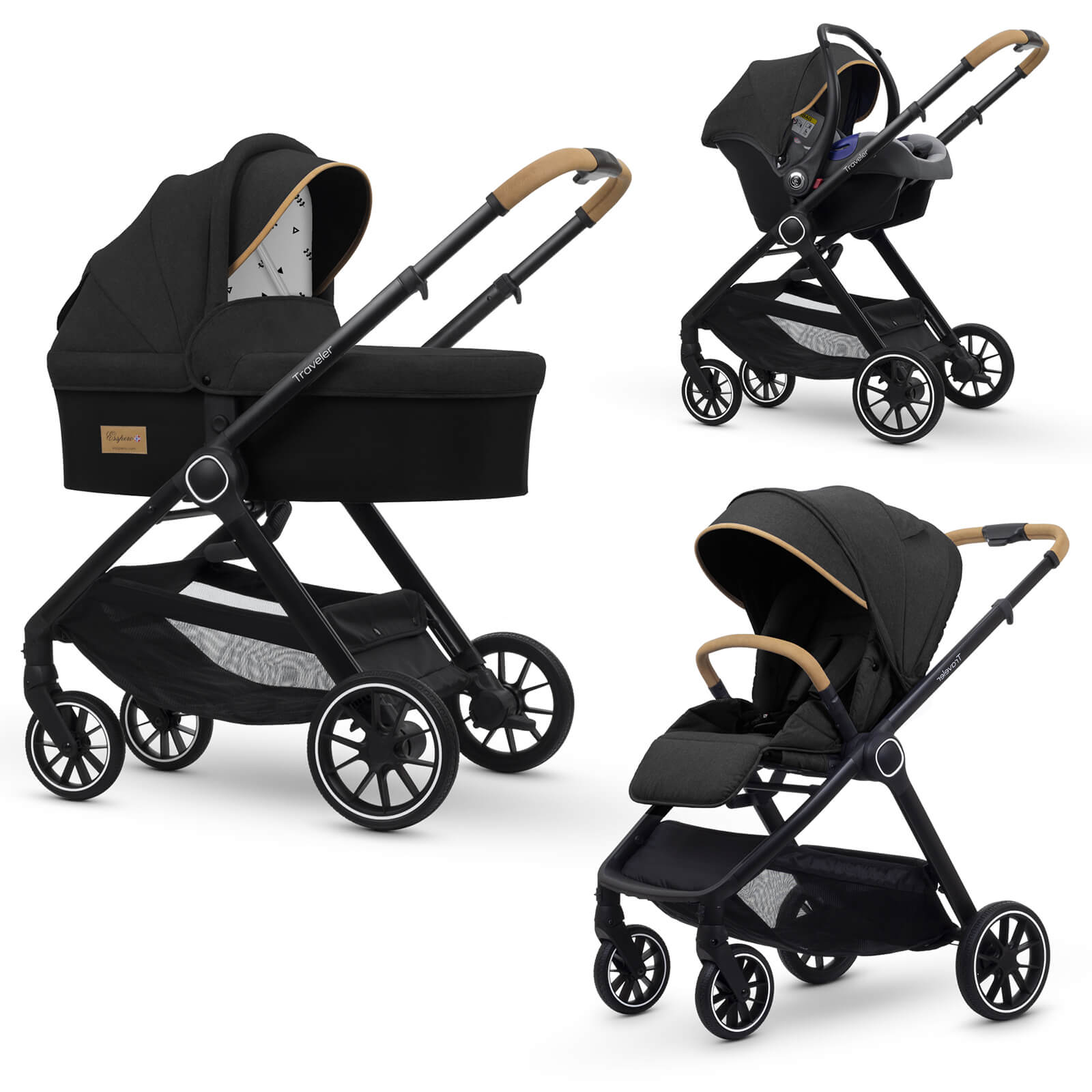 Коляска 3 в 1 Esspero Traveler (Onyx)