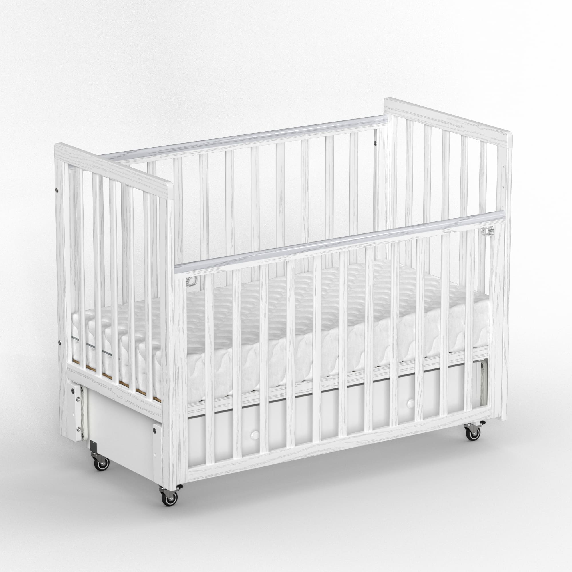 Детская кроватка ANTEMI Classic Sleep Premium 120х60(Ящ+м) (Белый)