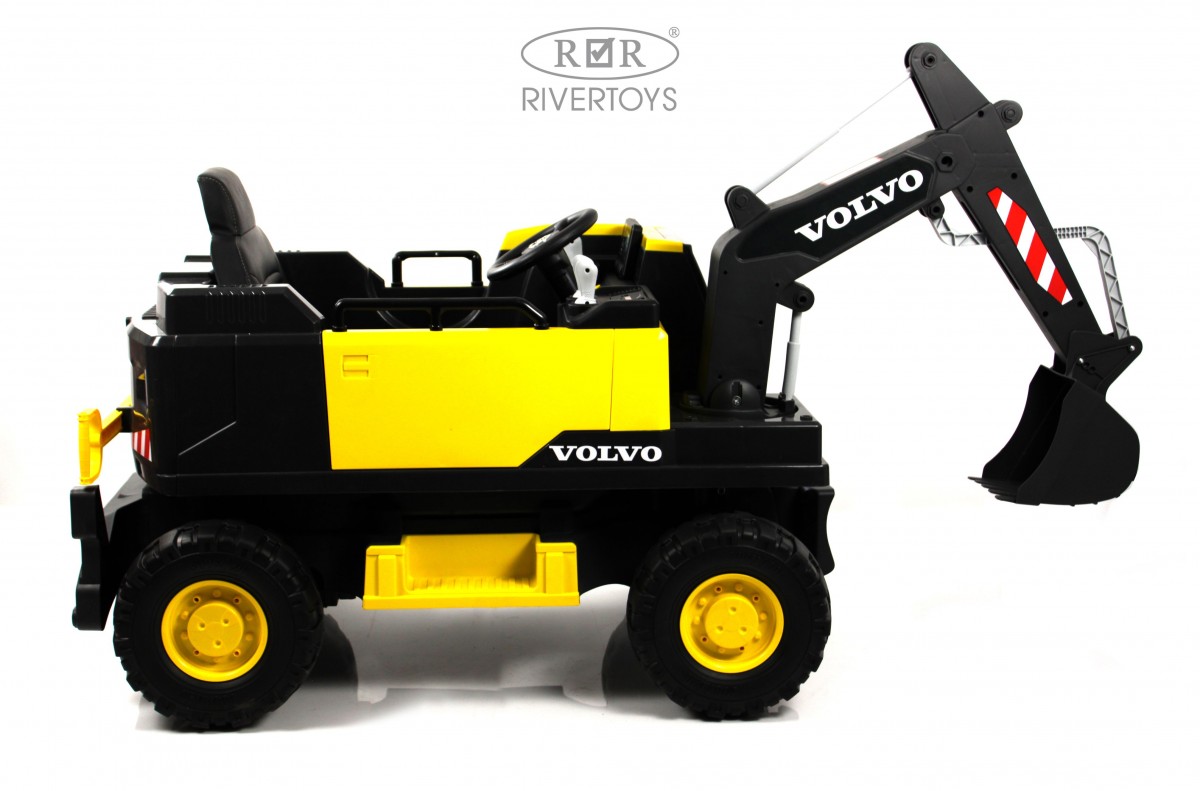 Детский электромобиль RiverToys трактор Volvo Y444YY YELLOW желтый vwtyftk2i01wg53lhiw6qqxweg33k4i7