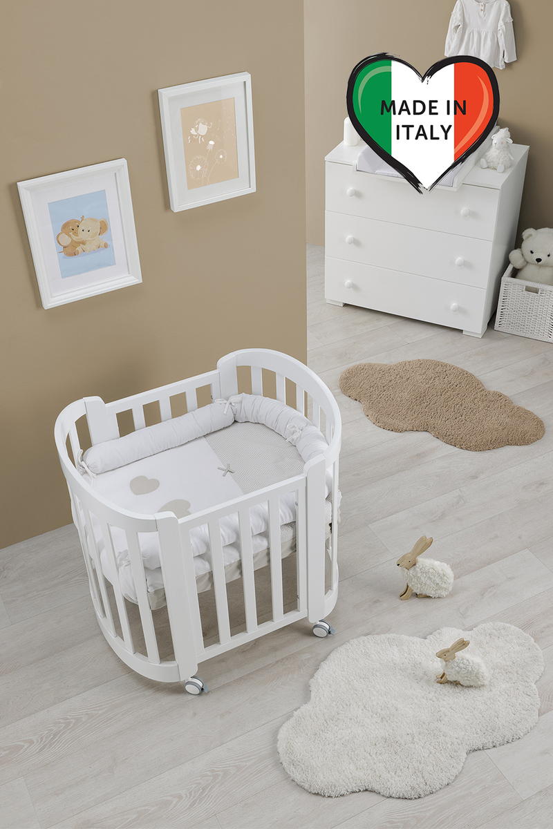 Детская кроватка Erbesi Sweet с матрасом Белый ub9gvf7xctrexhbaci3rrqbeqg2u6lwr