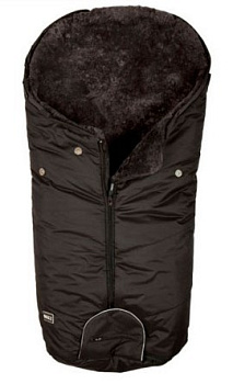 Конверт BOZZ из стриженой овчины (60-154-3 Черный/Серый)