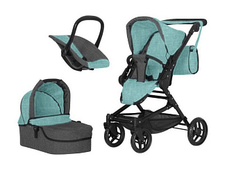Коляски для кукол Carrello Magia 3 в 1 (GREEN)