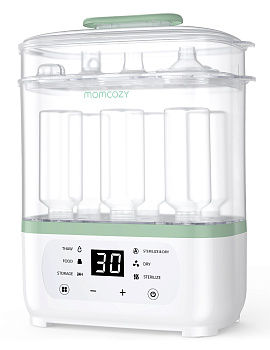 Электрический паровой стерилизатор детских бутылочек 8 в 1 Momcozy BS02 (белый)