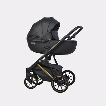 Коляска 2 в 1 RIKO BASIC MONTANA PREMIUM (Gold/02 Black (черный))