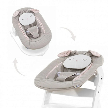Шезлонг Hauck Alpha 2 в 1 (Beige Bloom)