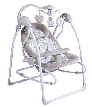 Электрокачели Sweet Baby Pure Pinguino 2 в 1 (crema)