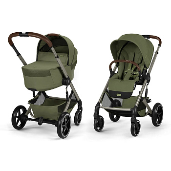 Коляска 2 в 1 Cybex Balios S Lux NEW (TPE Moss Green)