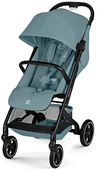 Прогулочная коляска Cybex Beezy NEW (Stormy Blue c дождевиком и бампером)