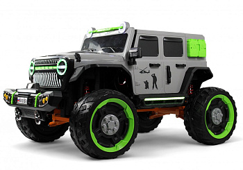 Детский электромобиль RiverToys М003БХ (серый)