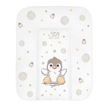 Пеленальный матрасик 58х71 Sweet Baby Pinguino (Crema (пингвин бежевый))