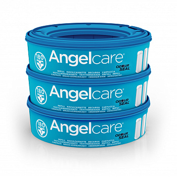 Комплект из 3-х кассет AngelCare к накопителю для использованных подгузников (синий)