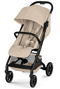 Прогулочная коляска Cybex Beezy NEW (Almond Beige c дождевиком и бампером)
