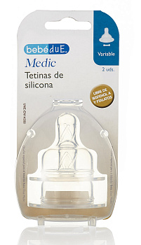 Соски Bebe Due Medic 2 шт. в упак. ("Переменный поток" 0-3-6+ мес)