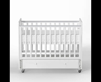 Детская кроватка ANTEMI Classic Sleep 120х60(Ящ+м) (Белый)