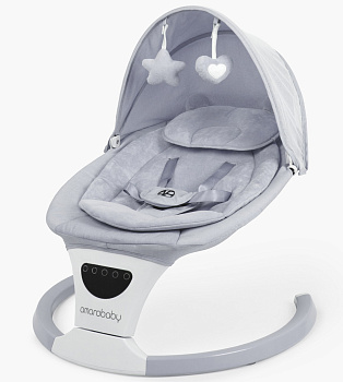 Электрокачели AmaroBaby Teddy Swing (серый)