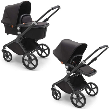 Коляска 2 в 1 Bugaboo Fox Cub Complete  (BLACK/MIDNIGHT BLACK-MIDNIGHT BLACK)