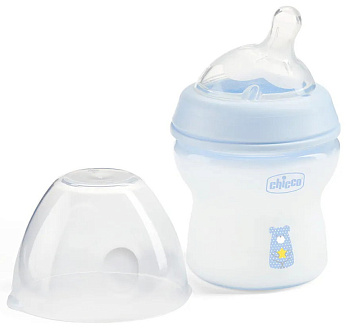 Бутылочка для кормления Chicco NaturalFeeling, BOY,150мл 0м+ (пласт) (голубой)