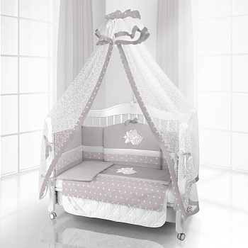 Комплект постельного белья Beatrice Bambini Unico Smile (125х65) (grigio grigio)