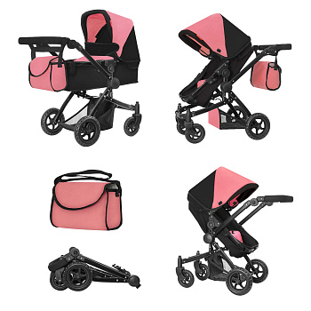 Коляски для кукол Carrello Maestro 2 в 1 (Peach Pink)
