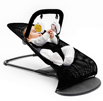 Шезлонг Amarobaby Baby time (Черный)