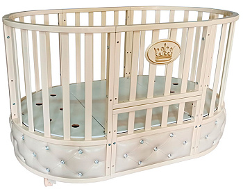 Детская кроватка Francesca Gracia Elegance 6 в 1 с маятником и колесами
