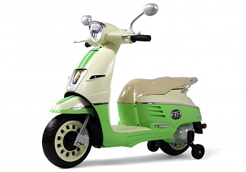 Детский электромотоцикл RiverToys Z222ZZ (зеленый)