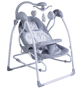 Электрокачели Sweet Baby Pure Pinguino 2 в 1 (grigio)