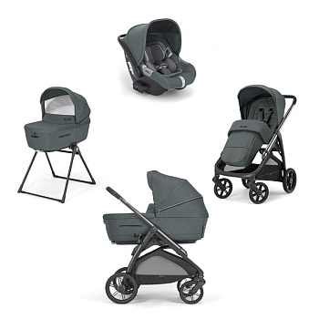(не использовать)Коляска 3 в 1 Inglesina Aptica с подставкой под люльку Stand Up New (Emerald Green)