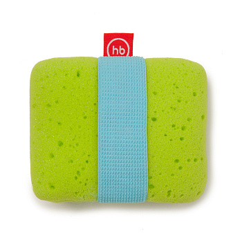 Мочалка с эластичным фиксатором на руку Happy Baby (Green)