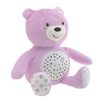 Игрушка набивная музыкальная Chicco "Мишка" (розовый)
