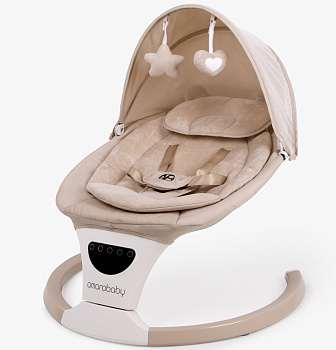 Электрокачели AmaroBaby Teddy Swing (бежевый)