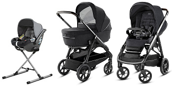 (не использовать)Коляска 3 в 1 Inglesina Aptica System Quattro (Mystic Black/Black Coffee)