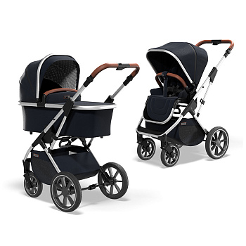 Коляска 2 в 1 Moon Style (Rocca Navy (403) 2022)