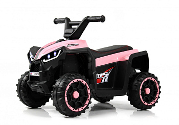 Детский электроквадроцикл RiverToys K004PX (розовый)