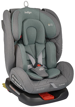 Автокресло Indigo TOURNEO S ISOFIX (серый-зеленый)